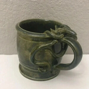 Monroe Green Vines Mug Pottery
